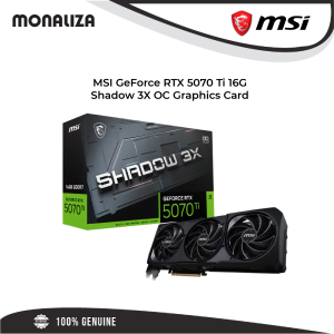MSI GeForce RTX 5070 Ti 16G Shadow 3X OC Graphics Card