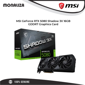 MSI GeForce RTX 5080 Shadow 3X 16GB GDDR7 Graphics Card