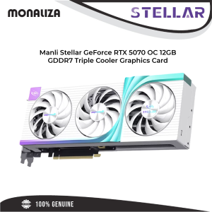Manli Stellar GeForce RTX 5070 OC 12GB GDDR7 Triple Cooler Graphics Card
