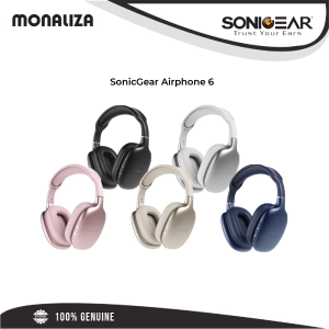 SonicGear Airphone 6 – Azurite / Champagne / Mauve Pink / Obsidian / Silver
