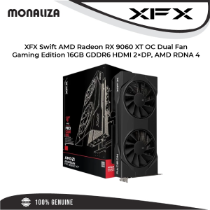 XFX Swift AMD Radeon RX 9060 XT OC Dual Fan Gaming Edition 16GB GDDR6 HDMI 2×DP, AMD RDNA 4