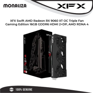 XFX Swift AMD Radeon RX 9060 XT OC Triple Fan Gaming Edition 16GB GDDR6 HDMI 2×DP, AMD RDNA 4