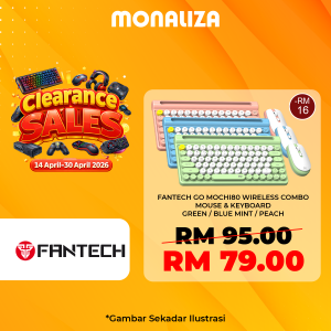 Fantech GO Mochi80 Wireless Combo Mouse & Keyboard – Peach / Green / Blue Mint