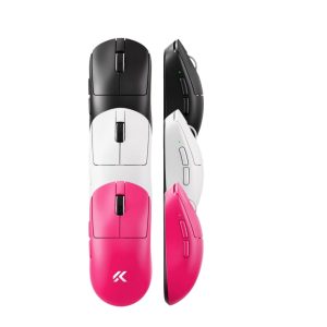 MCHOSE A7 V2 Ultra Plus Lightweight Wireless Gaming Mouse – White / Rose Red / Black