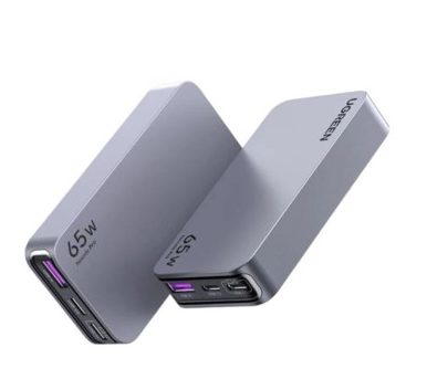 Ugreen Nexode Pro 65W (2X Usb-C & 1X Usb-A) Worldwide Travel Gan Ultra-Slim Fast Charger