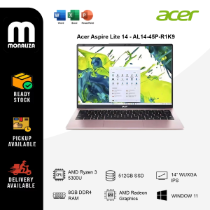 Acer Aspire Lite 14 AL14-45P-R1K9 Nude Pink – AMD Ryzen 3 5300U / 8GB / 512GB SSD