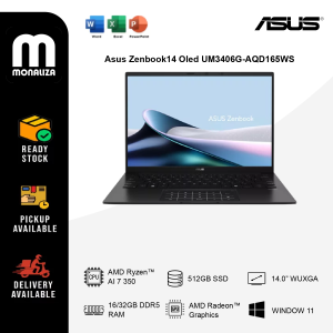 Asus Zenbook14 Oled UM3406G-AQD165WS - Jade Black