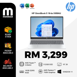 HP OmniBook 5 16-bc1009AU 16" 2K Laptop Glacier Silver