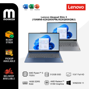 Lenovo Ideapad Slim 3 (15AMN8-82XQ00XPMJ/82XQ00XQMJ)- Arctic Grey| Abyss Blue