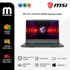 Msi Thin 15 B13UC-3441MY Gaming Laptop