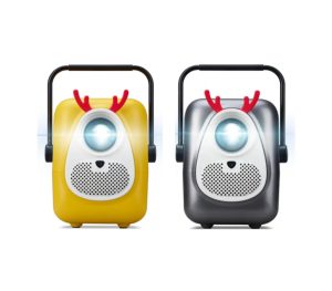 Aopen Fire Legend Qf23s Led Projector – Grey / Yellow