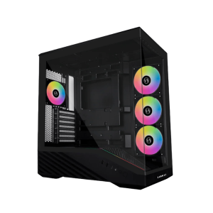 Lian Li Vector V100R Mini mATX Case – Black (4× 120mm Fans)