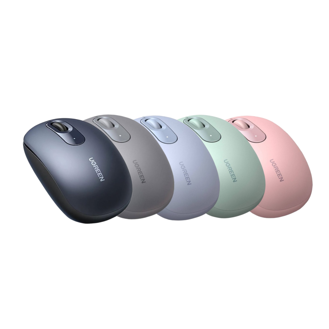 UGREEN MU105 2.4G Wireless Silent Mouse – Midnight Blue / Moonlight Grey / Dusty Blue / Celadon Green / Cherry Pink