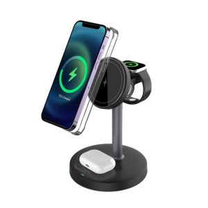 Cliptec Mwc680 3In1 Desktop 15W Magnetic Wireless Charging Stand
