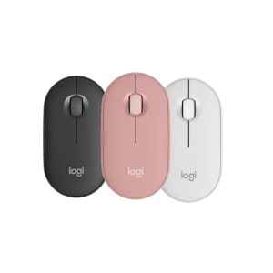 Logitech Pebble Mouse 2 M350S - Graphite/Rose/White