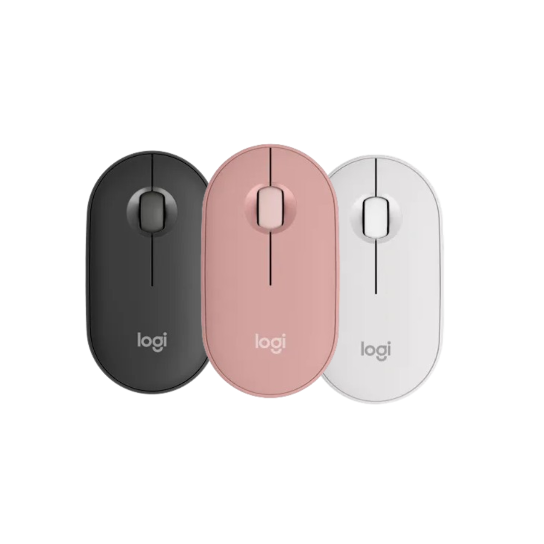 Logitech Pebble Mouse 2 M350S - Graphite/Rose/White