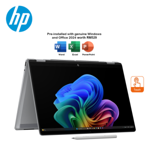 HP OmniBook X Flip NGAI 14-FK0121AU / 14-FK0122AU Laptop (Meteor Silver / Glacier Silver)