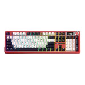 AULA F108 Pro Mechanical Keyboard (Zephyr Switch) – Red