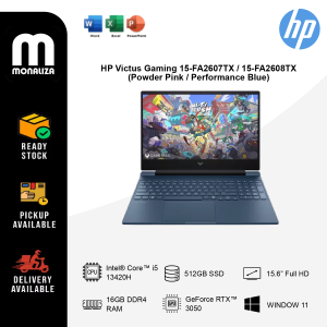 HP Victus Gaming 15-FA2607TX / 15-FA2608TX Gaming Laptop (Powder Pink / Performance Blue)