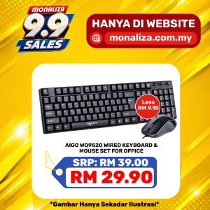 Aigo WQ9520 Wired Keyboard & Mouse Set for Office