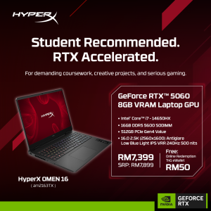 HP HyperX OMEN 16-AM2163TX Gaming Laptop – Shadow Black