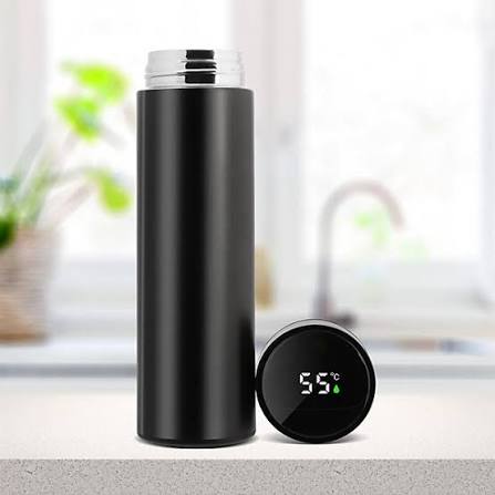 Thermos Flask LED Temperature Display Water Bottle 500ml