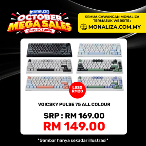 VOICSKY PULSE 75 Mechanical Keyboard – Cloudy Tactile Switch