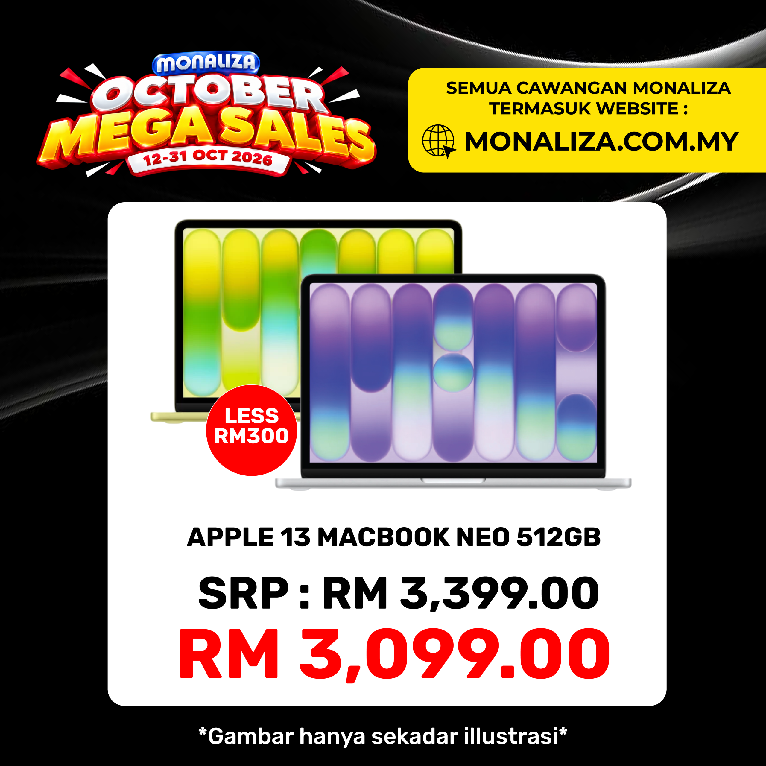 Apple 13" MacBook Neo (MHFC4ZP/A) – Silver / Citrus / Indigo / Blush