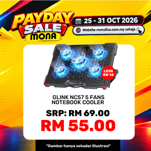 Glink NC57 5 Fans Notebook Cooler